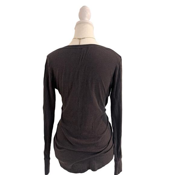 Victorias Secret Size Medium Henley Long Sleeve Light Weight Top - Picture 2 of 4